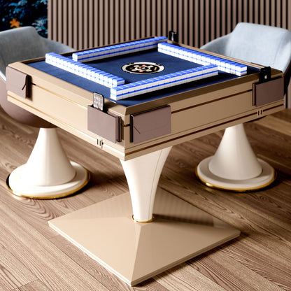 Luxury Fully Automatic Conical Mahjong Table Leather Mahjong Table Four-person Game Entertainment Table