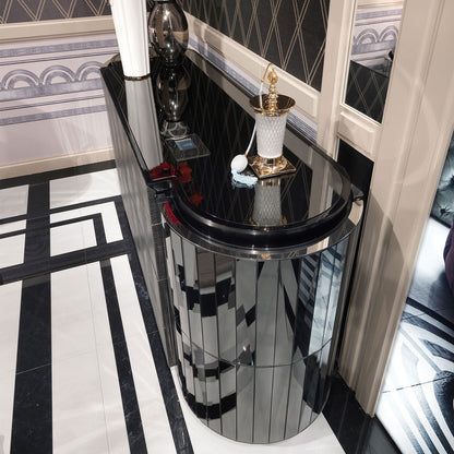 Luxury Curved Mirror Sideboard