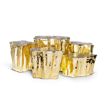 Luxury living room furniture, irregularly shaped coffee table set