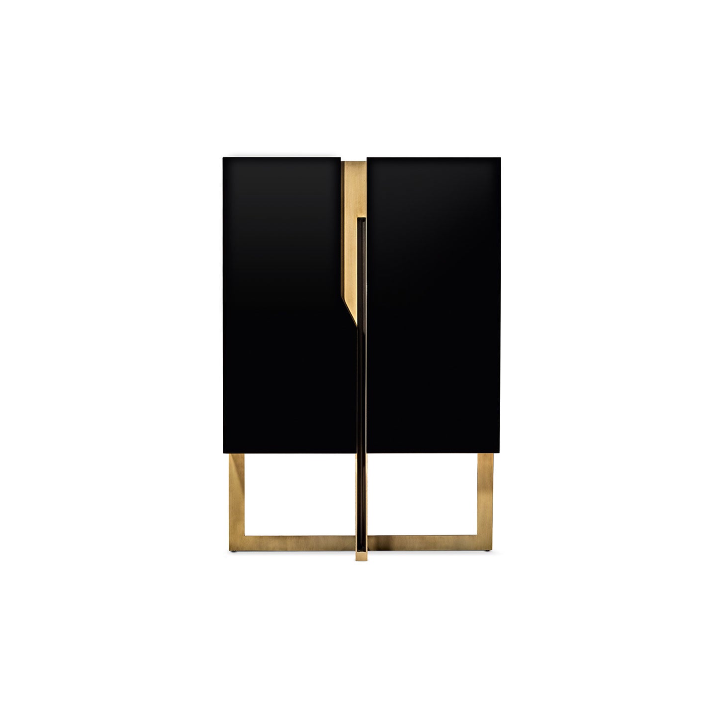 Modern Bar Cabinet with Drawers & Glass Shelves