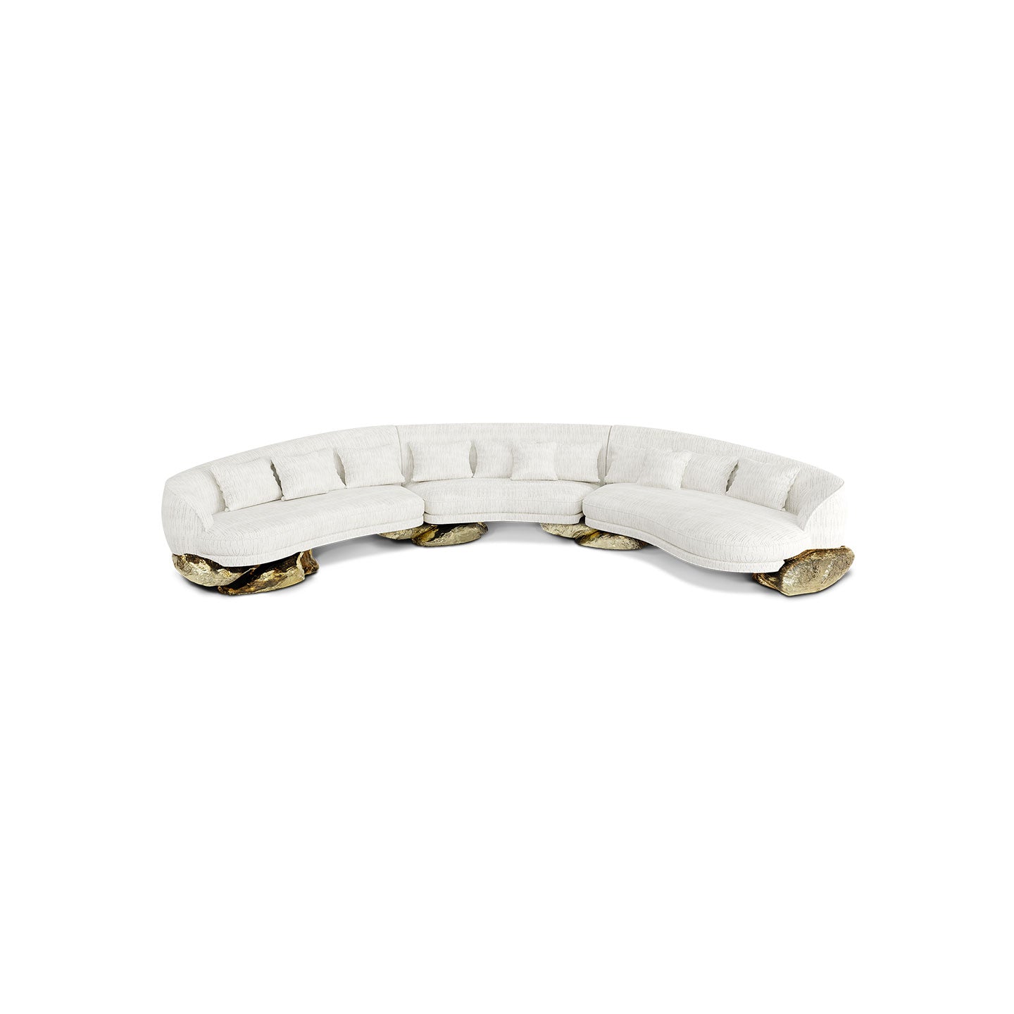 Luxury Curved Sofa—Customizable Colors and Sizes