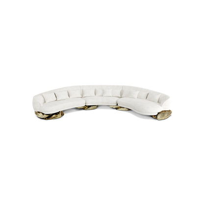 Luxury Curved Sofa—Customizable Colors and Sizes