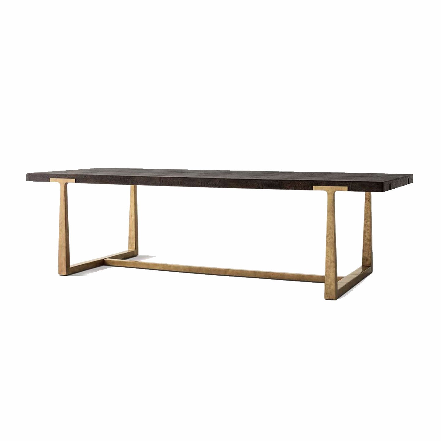 T-Brace Rectangular Extension Dining Table