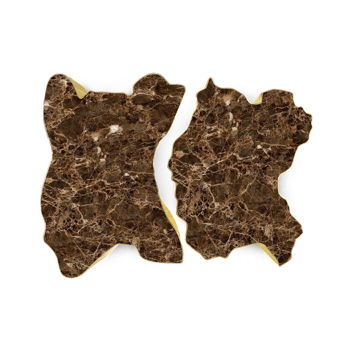 eden brown marble center table