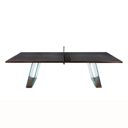 New Product Indoor Table Tennis Table Indoor pingpong Tables Glass Legs Solid Wood  High-End Family Play