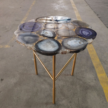 Agate Stone Sofa Side Table