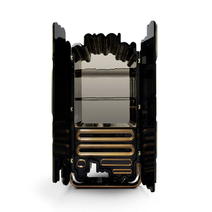 oblong gold cabinet