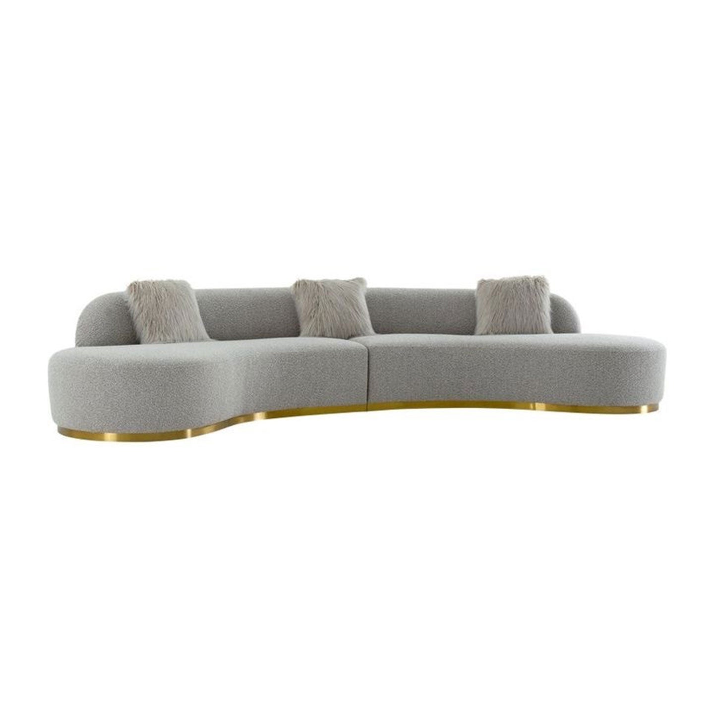 Custom Curved Sofa for a Luxury Living Room