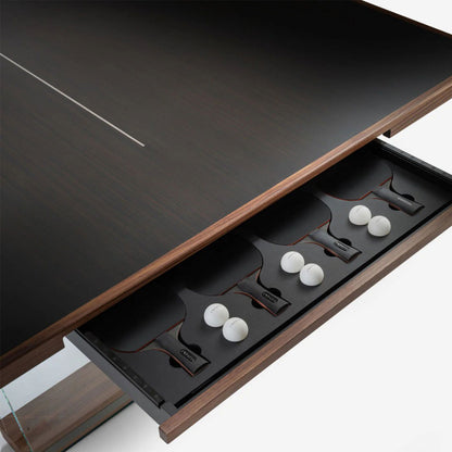 New Product Indoor Table Tennis Table Indoor pingpong Tables Glass Legs Solid Wood  High-End Family Play