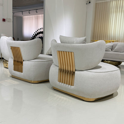 Luxury Armchair with Customizable Colors