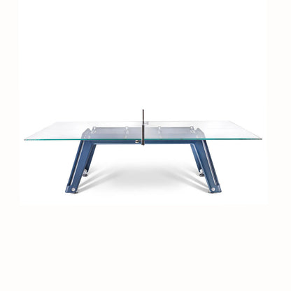 High Quality Furniture Luxury Crystal Class Ping-pong Table Play Table Tennis Modern Design Table For Family Entertainment