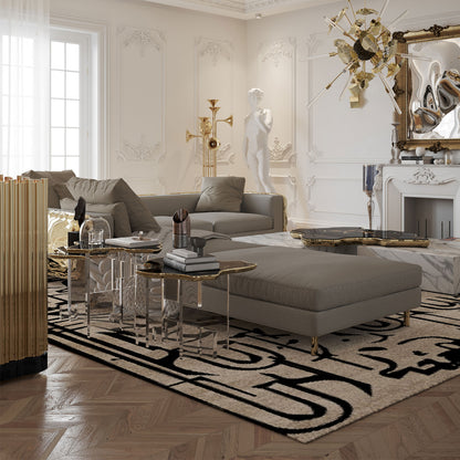 monet xl nero marquina side table