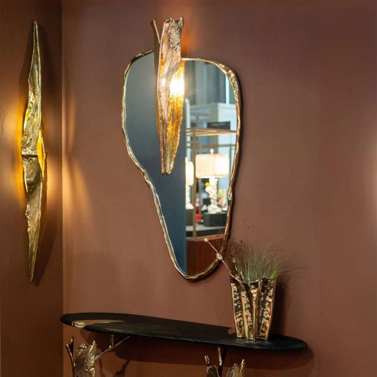 Irregularly Shaped Wall Mirror