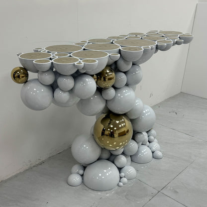 White Bubble Ball Console