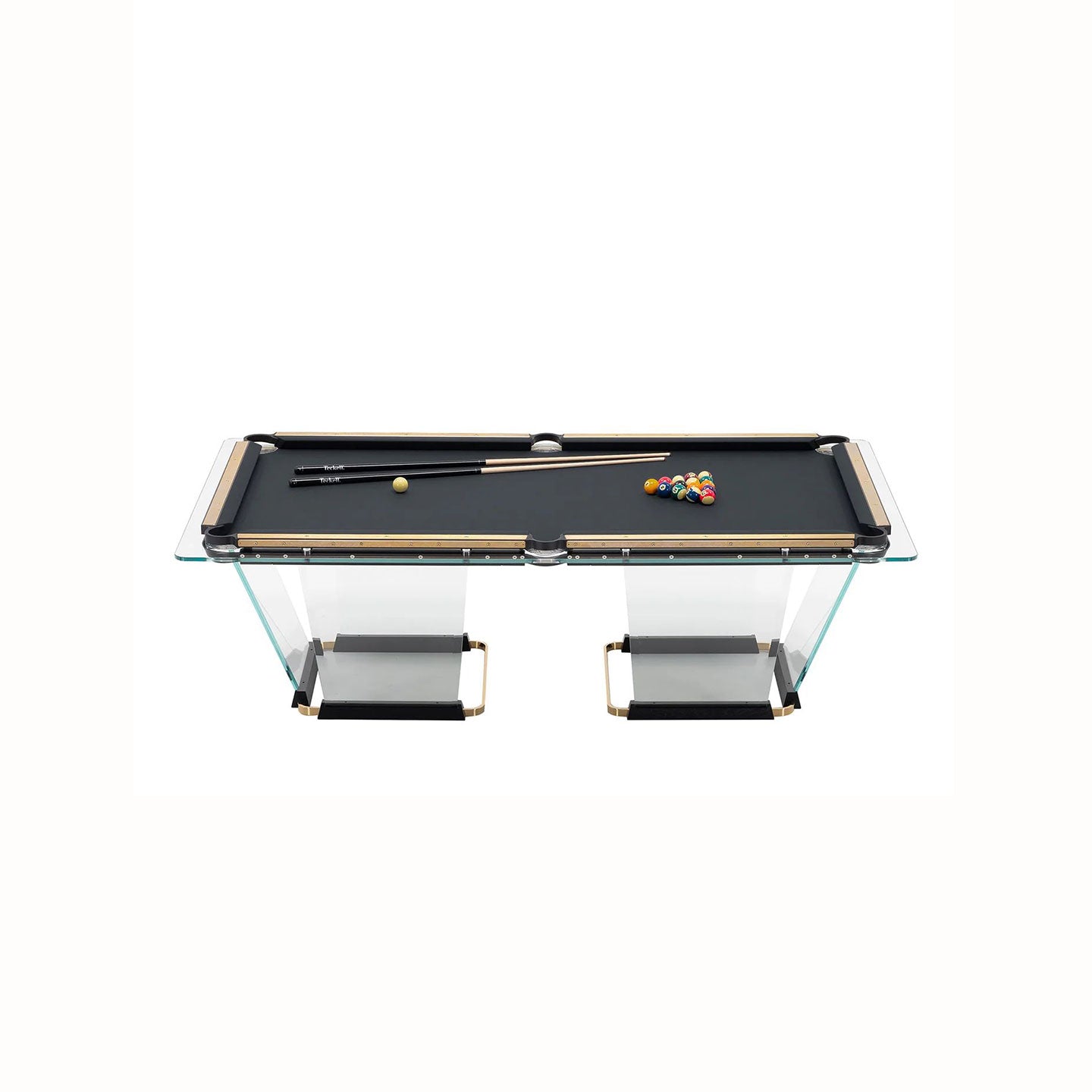 Customizable New Design  Model Snooker Table American Style Indoor Game Black Glass  Pool Table