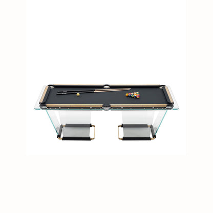 Customizable New Design  Model Snooker Table American Style Indoor Game Black Glass  Pool Table