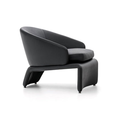 Contemporary Style Fabric Lounge Armchairs Upholstered Armchairs with Armrests Lobby Chairs