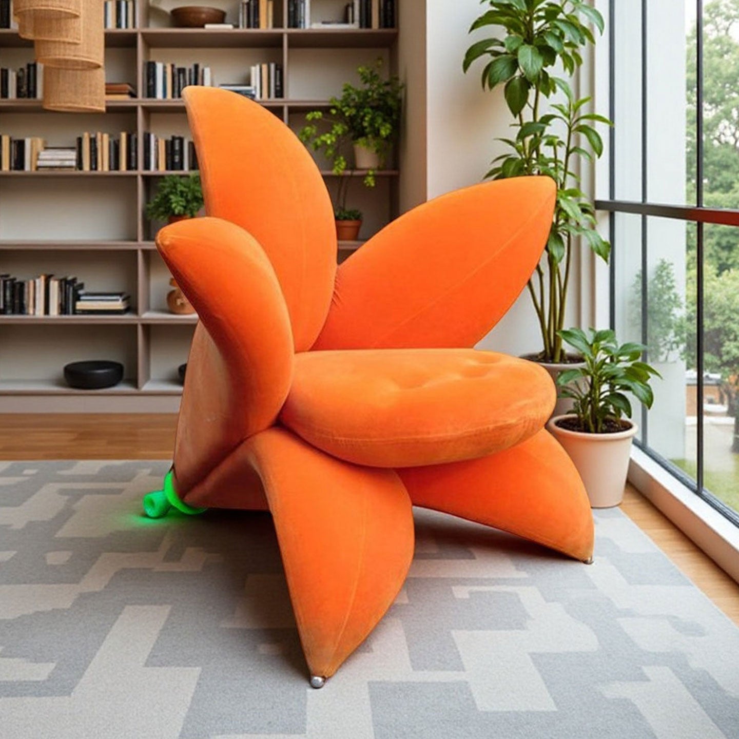 Simple and Creative Flower-Shaped Sofa Chair