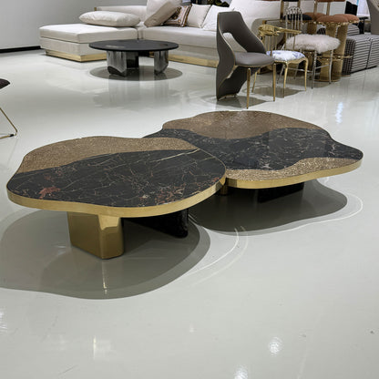 marble and gold center table