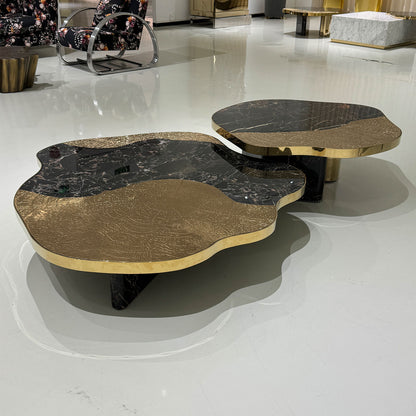 marble and gold center table