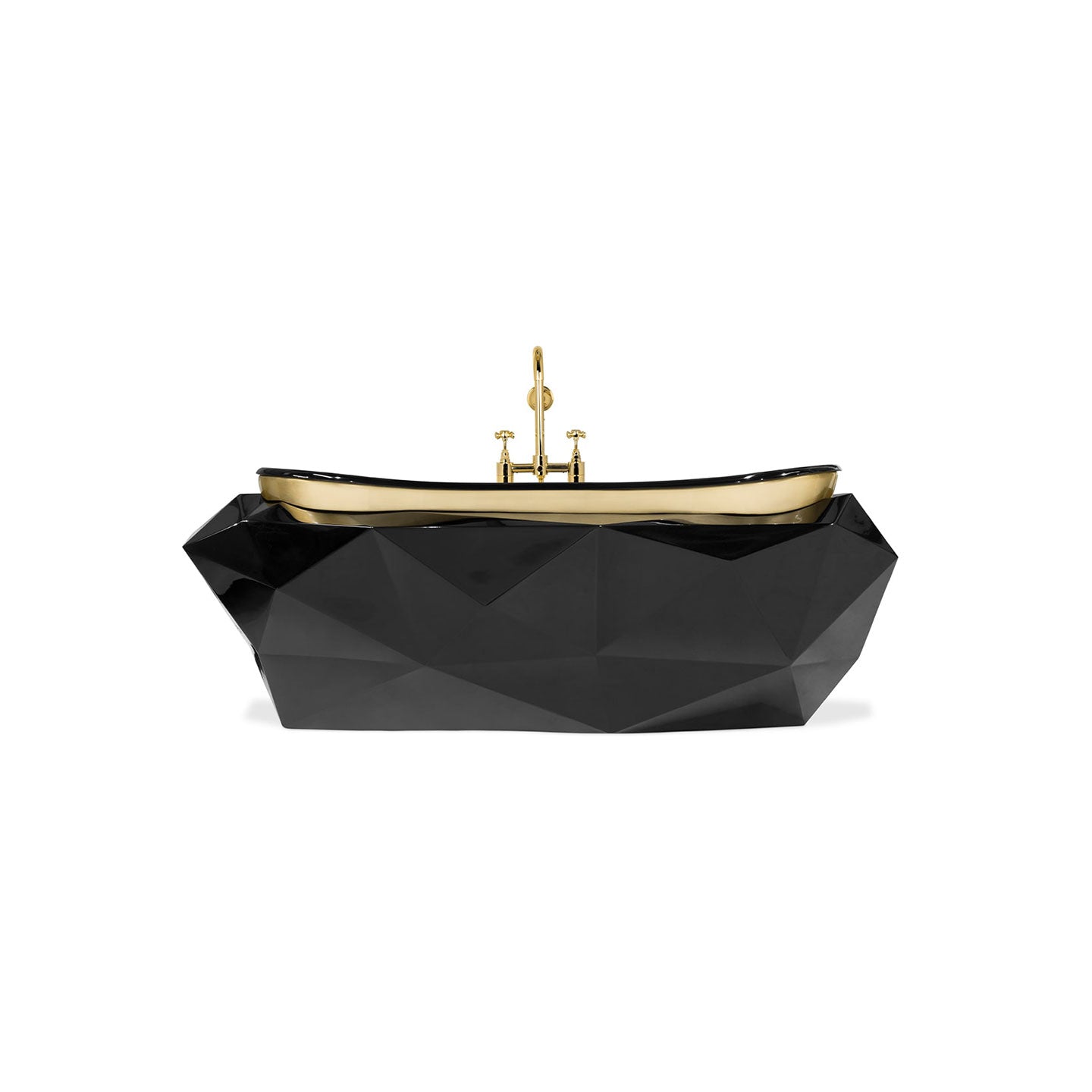 Hot Selling Hard Marble Material Brass Accessories Bathtub for Villa Five-star Hotel Bathroom