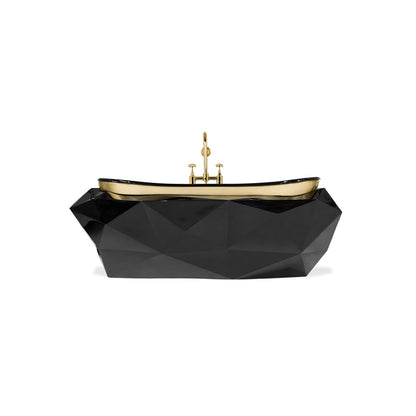Hot Selling Hard Marble Material Brass Accessories Bathtub for Villa Five-star Hotel Bathroom