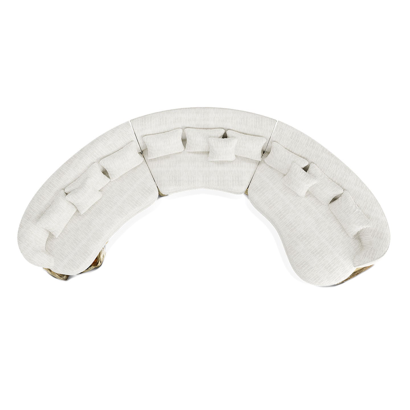 Luxury Curved Sofa—Customizable Colors and Sizes