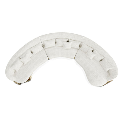 Luxury Curved Sofa—Customizable Colors and Sizes
