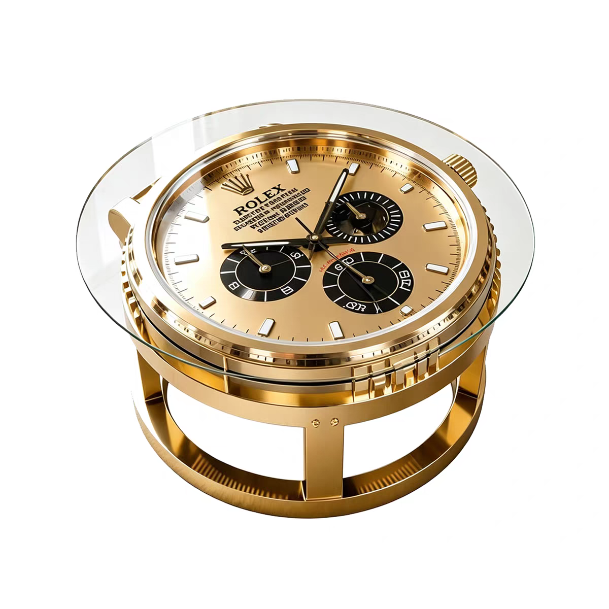 Luxury Watch Shaped Coffee Table