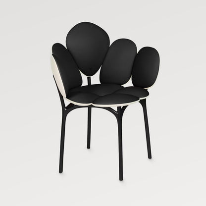 Petal Armchair | Luxury Artistic Cloud Dining Chair | Petal Backrest Designer Single Chair