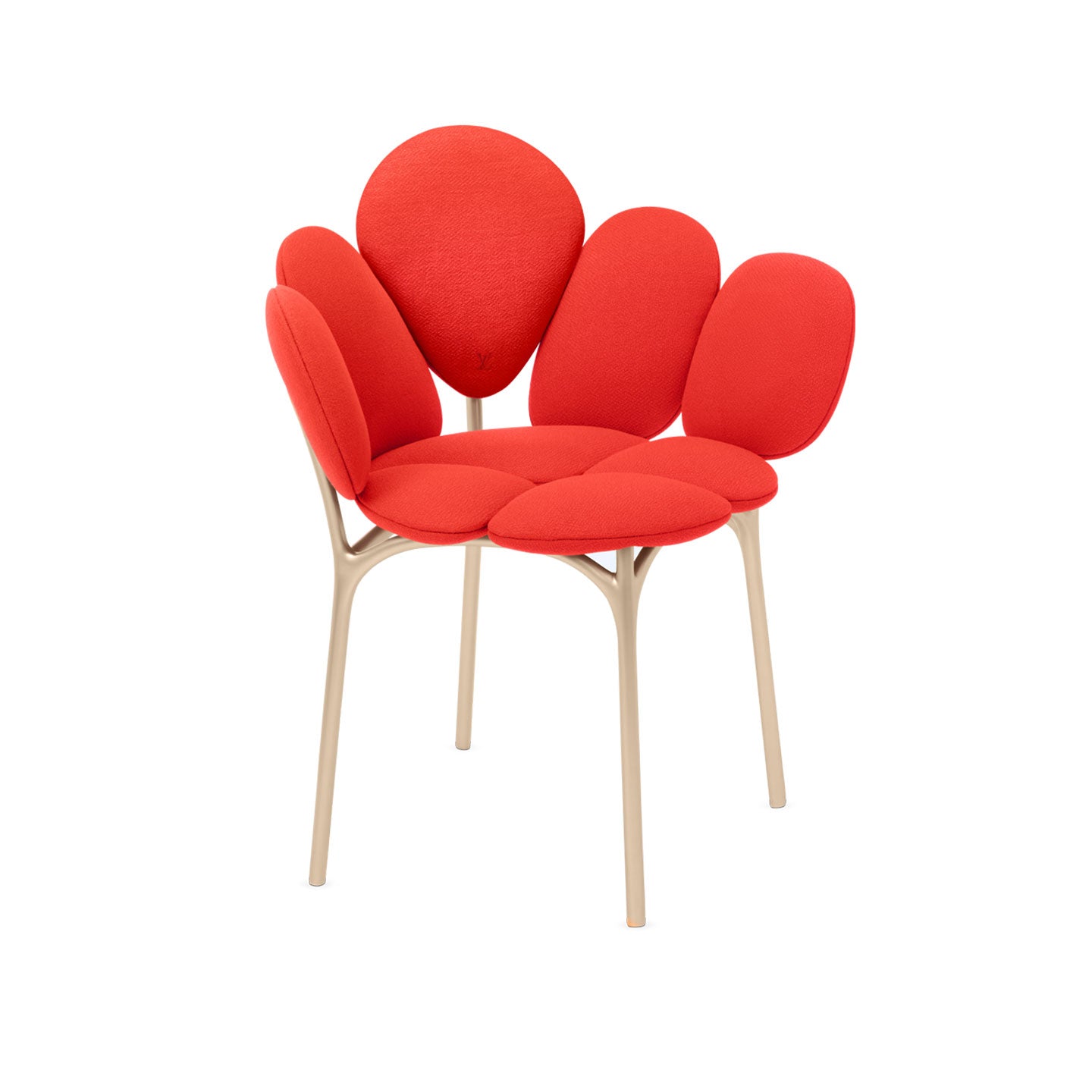 Petal Armchair | Luxury Artistic Cloud Dining Chair | Petal Backrest Designer Single Chair