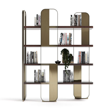 Luxury Modern Metal Bookshelf - Italian Style Display Shelf