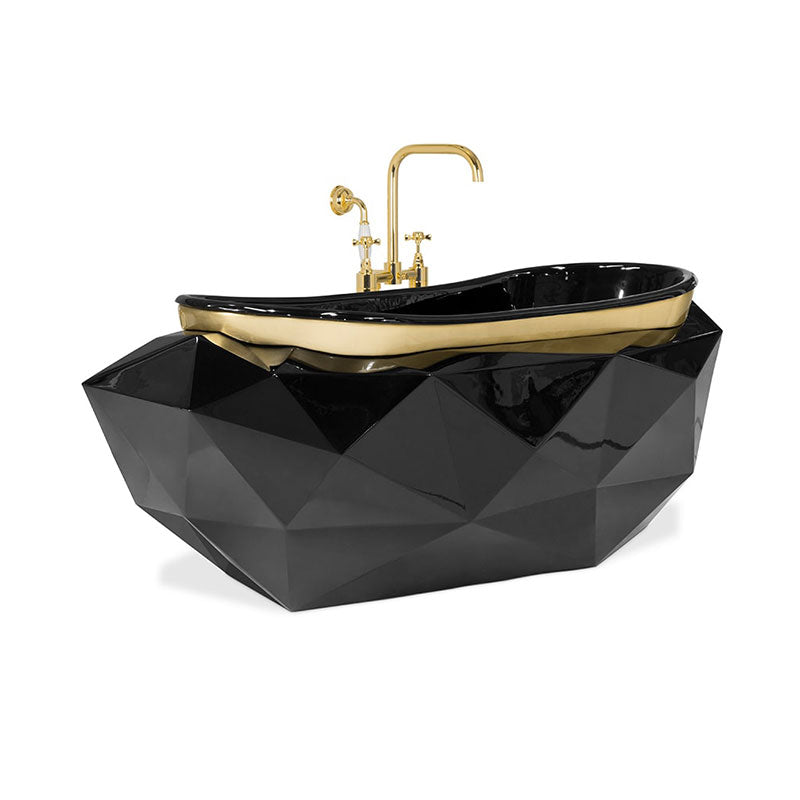Hot Selling Hard Marble Material Brass Accessories Bathtub for Villa Five-star Hotel Bathroom