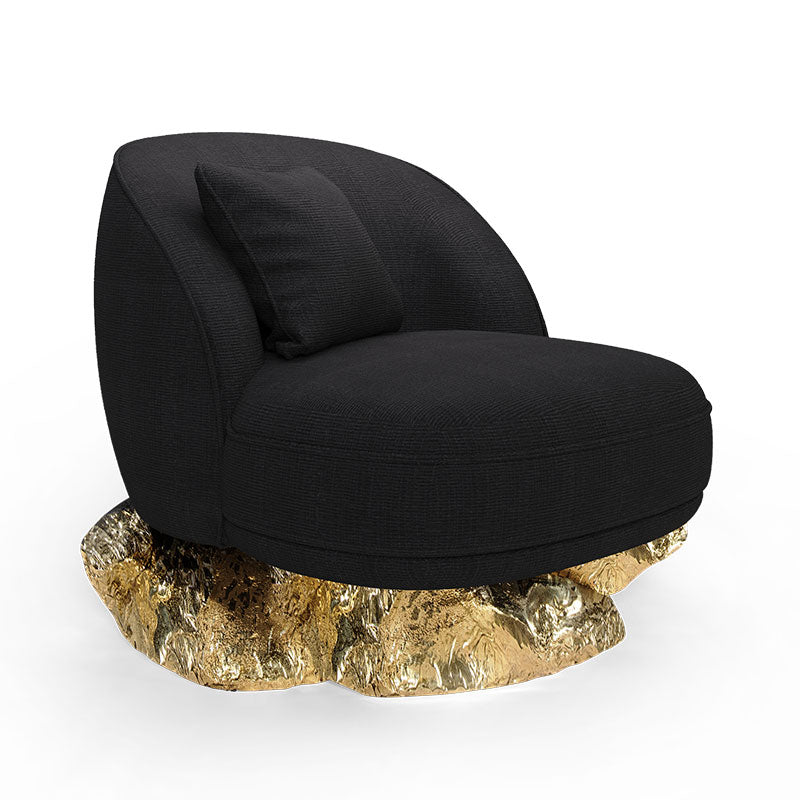 Chinese Furniture Supplier - Custom Luxury Hand-Forged Brass Armchair