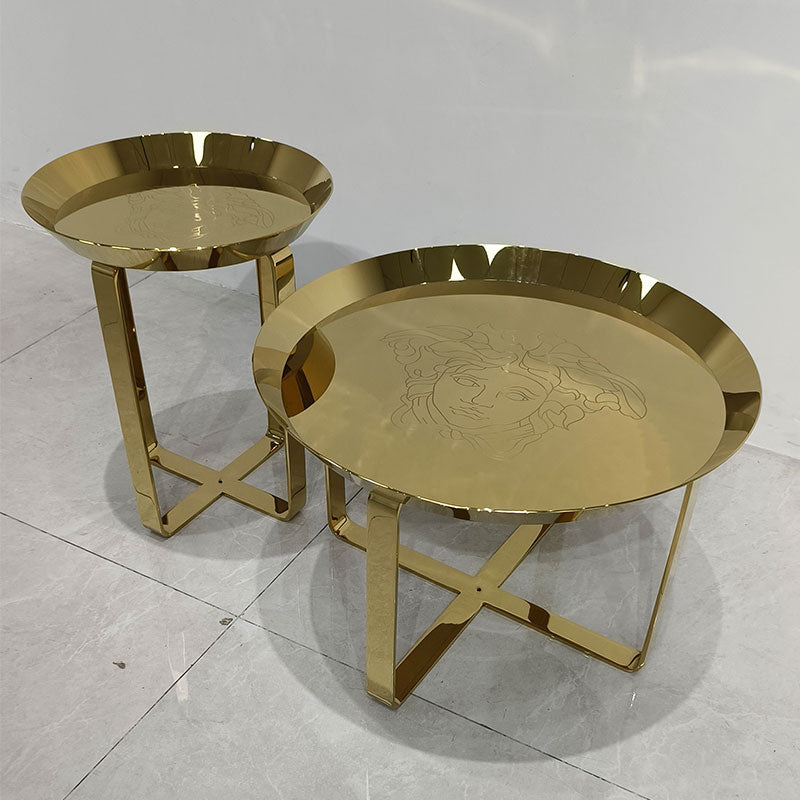 Unique Gold Side Table