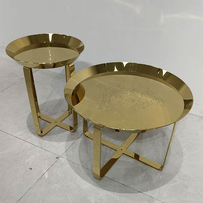 Unique Gold Side Table