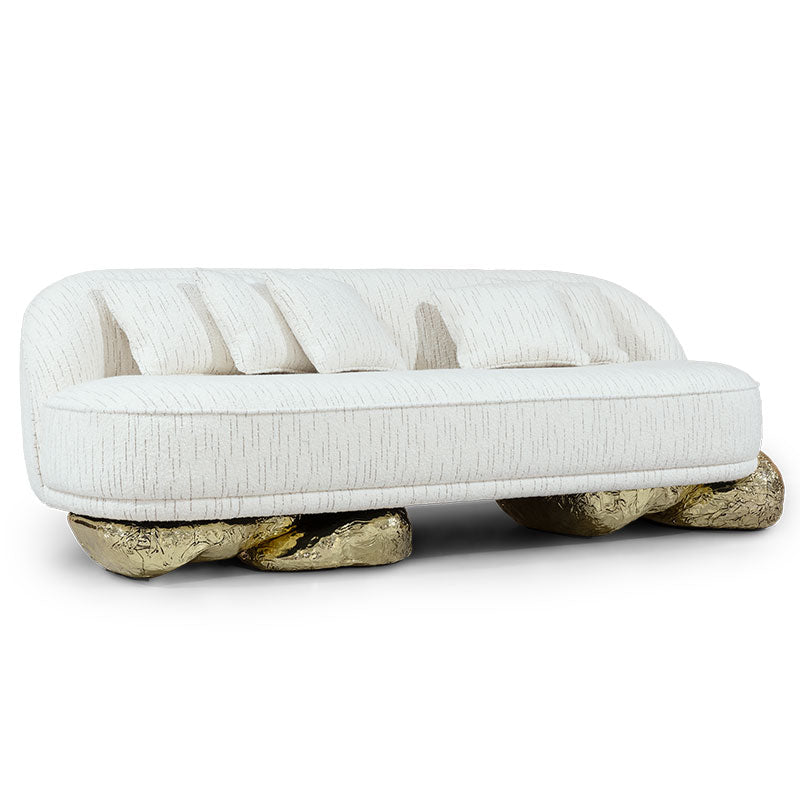 Chinese Furniture Supplier - Custom Luxury Hand-Forged Brass Armchair