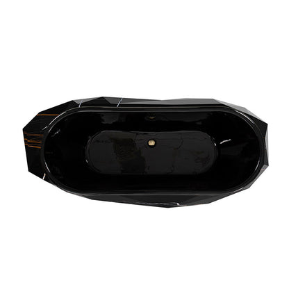 Hot Selling Hard Marble Material Brass Accessories Bathtub for Villa Five-star Hotel Bathroom