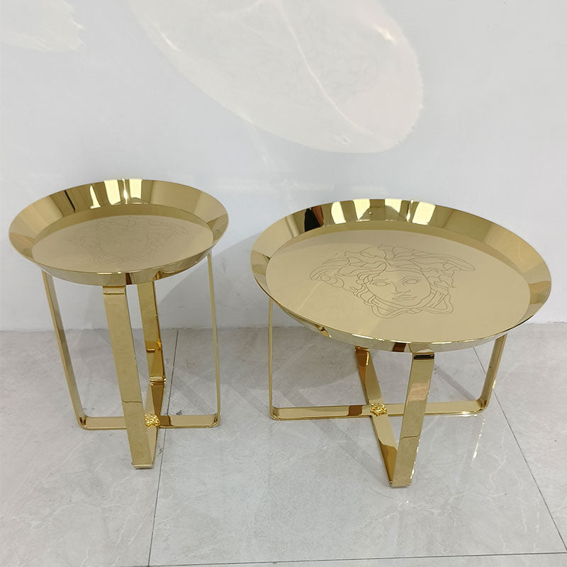 Unique Gold Side Table