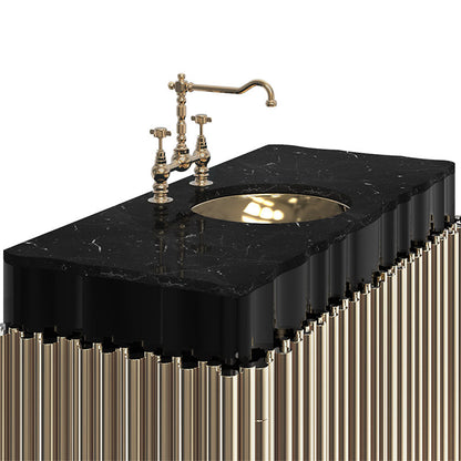 Bestselling Luxury Bathroom Electroplated Stainless Steel Single  Washbasin