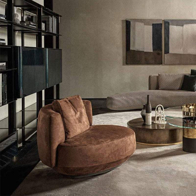 Living room swivel armchair, bedroom chaise lounge