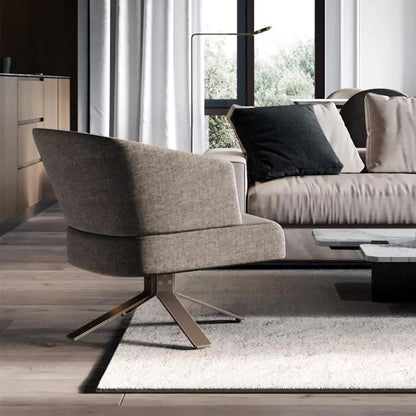 360-Degree Swivel Leisure Chair—Fabric Material and Color Customizable