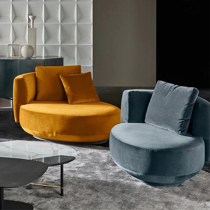 Living room swivel armchair, bedroom chaise lounge