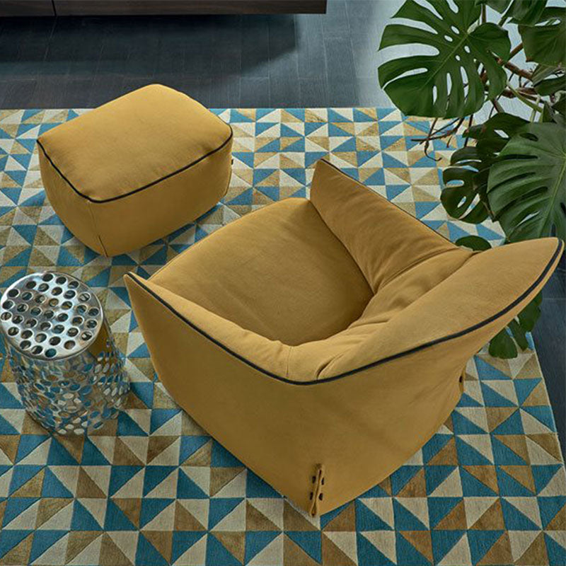 Comfortable Single Lounge Chair with Footrest