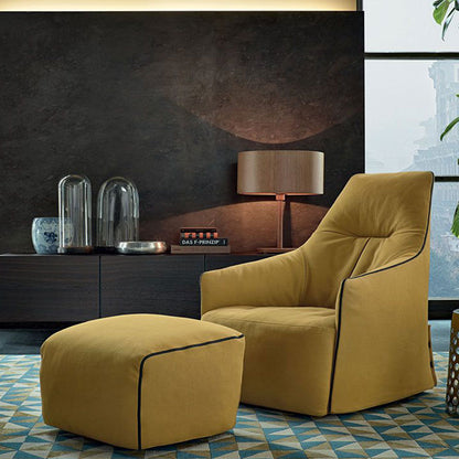 Comfortable Single Lounge Chair with Footrest