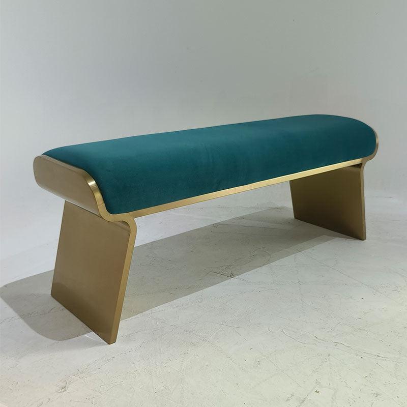 Dandy Stool in Cream Shagreen and Bronze-Patina Brass by Kifu, Paris