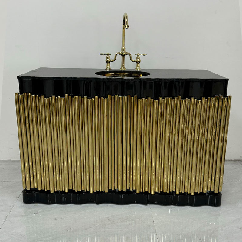 Bestselling Luxury Bathroom Electroplated Stainless Steel Single  Washbasin