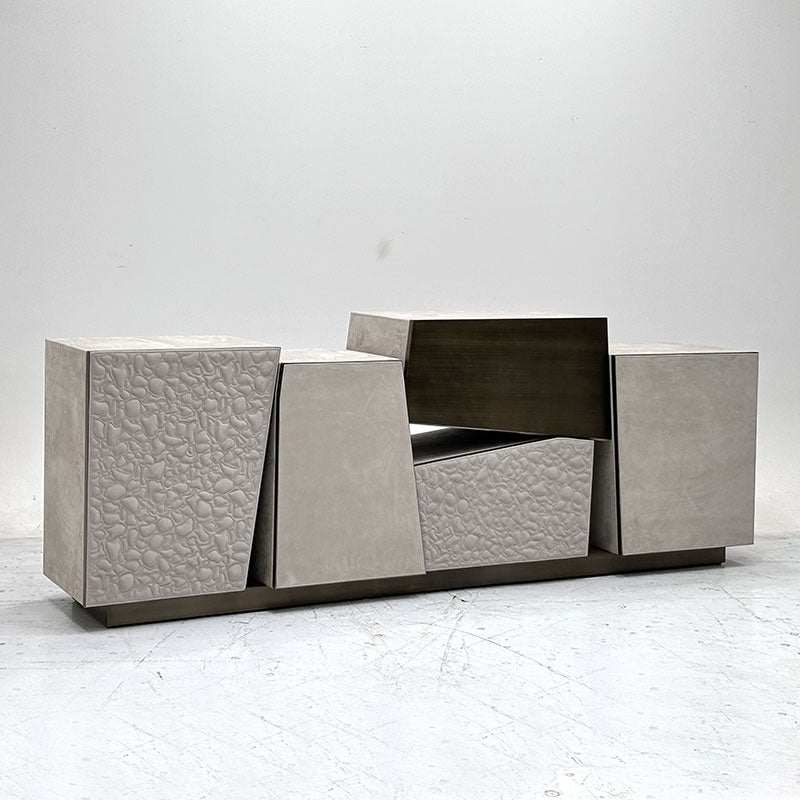 Artistic Side Cabinet for Villa Entryways/Living Rooms