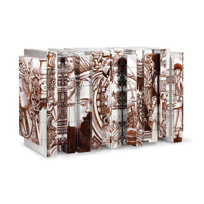 Blue Azulejo Tile Art Sideboard | Hand-Painted Luxury Cabinet