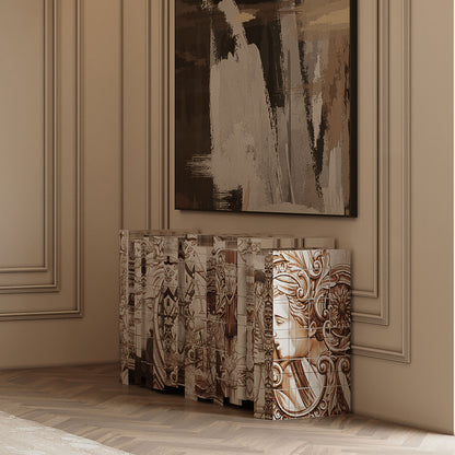 Blue Azulejo Tile Art Sideboard | Hand-Painted Luxury Cabinet